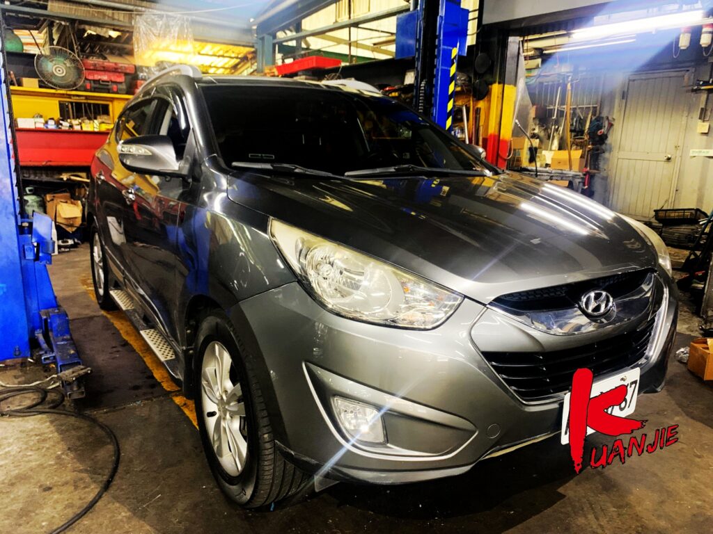 HYUNDAI IX35 DPF積碳清洗 進氣歧管積碳 現代螺旋燈亮