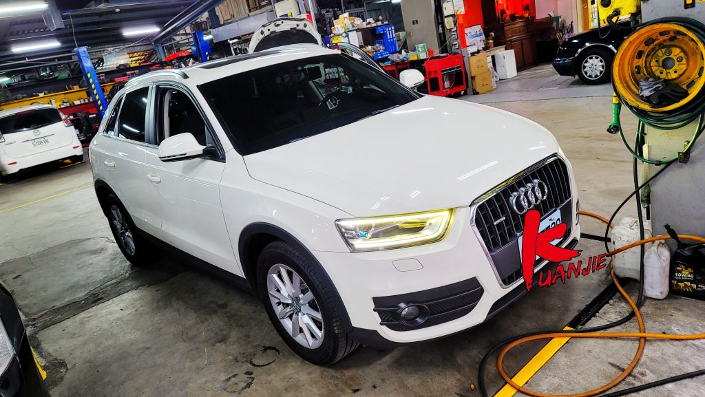 AUDI Q3 DPF阻塞積碳清洗 引擎燈亮 加速無力冒黑煙