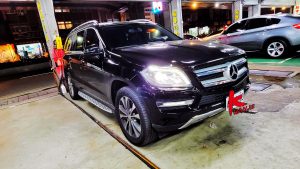 BENZ GL350 W166 DPF積碳清理 DPF阻塞亮燈 排氣管冒黑煙