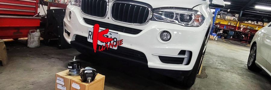 2017年BMW X5 F15 柴油B47怠速抖動車輛怪異聲音 引擎腳變速箱腳更換