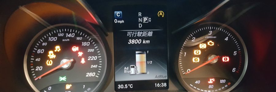 BENZ C200 W205 M626 DPF柴油積碳清洗 尿素燈亮受限