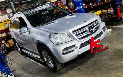 BENZ W164 GL350 DPF積碳清理 DPF阻塞亮燈 排氣管冒黑煙